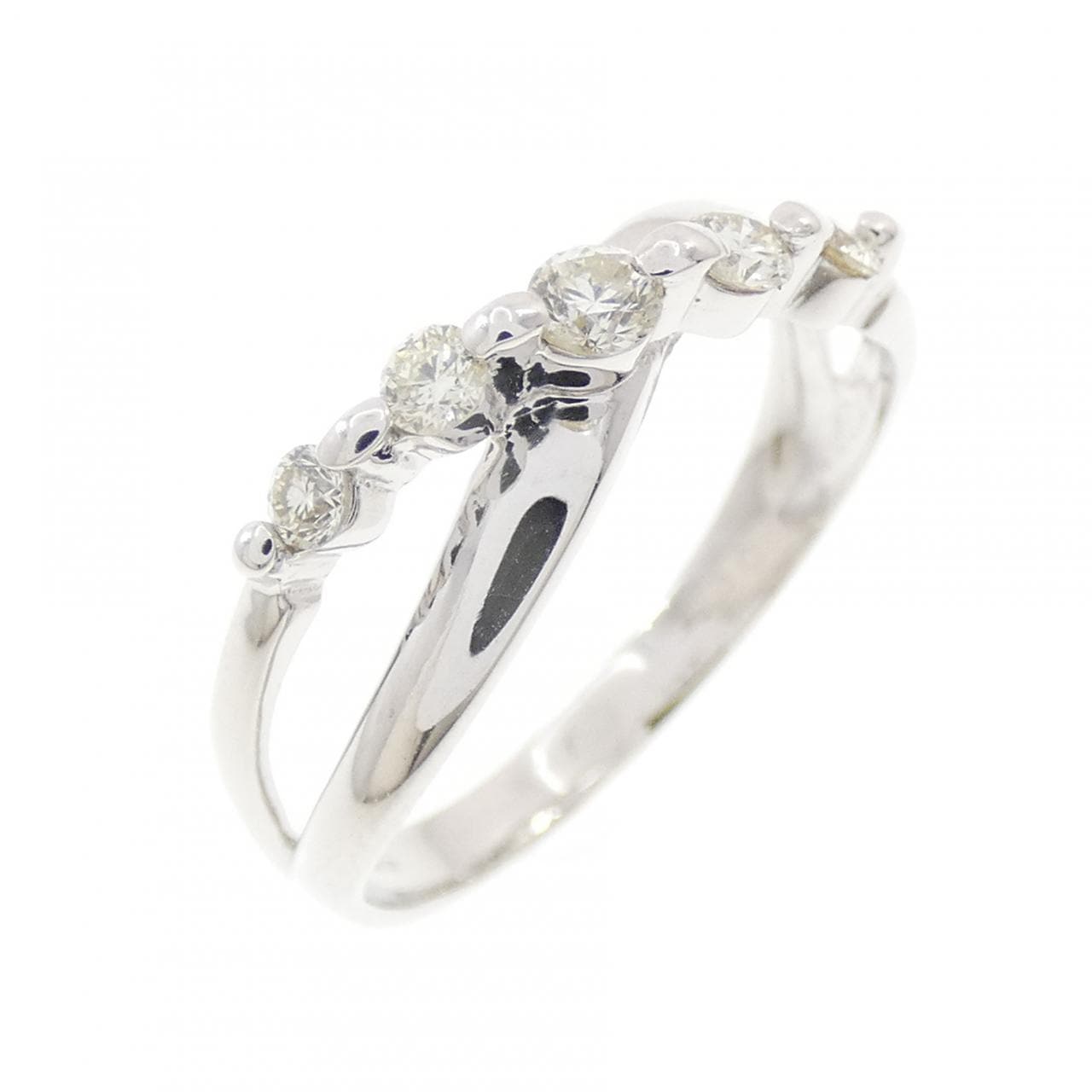 K18WG ダイヤモンド リング 0.20CT