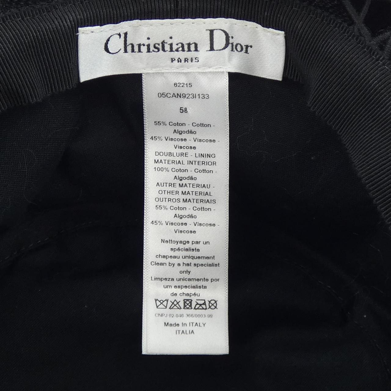 クリスチャンディオール CHRISTIAN DIOR 05CAN923I133 ハット