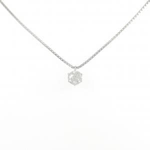 PT900 ソリティア ダイヤモンド ネックレス 0.38CT