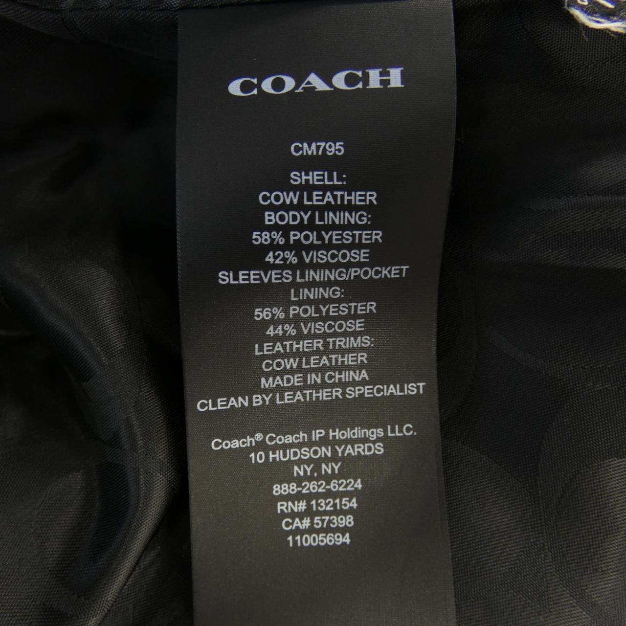 Coach COACH皮夾克