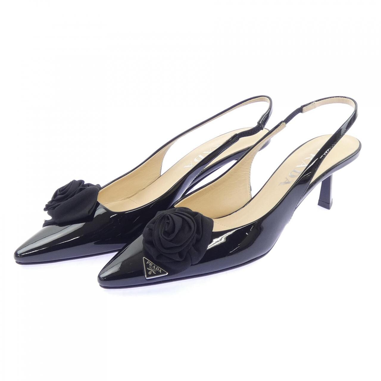 プラダ PRADA トライアングルロゴ スリングバック 1I174N パンプス