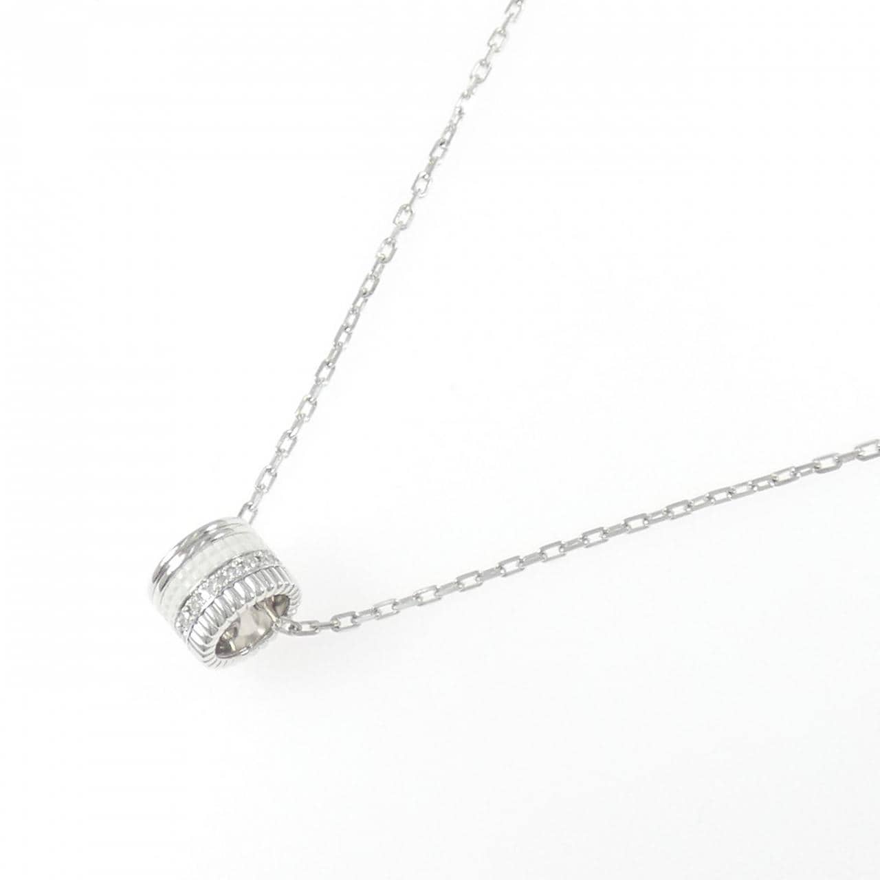 ブシュロン キャトルダブル ホワイト ラージ ネックレス