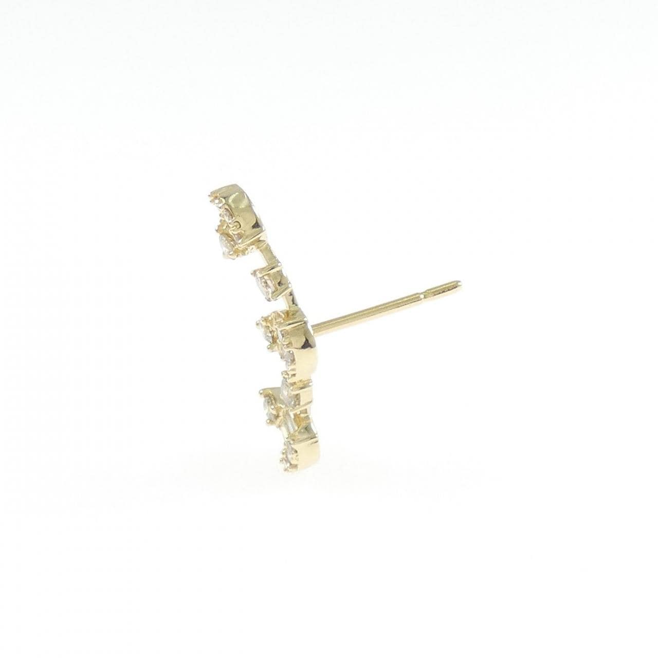 K18YG ダイヤモンド ピアス 0.25CT 片耳