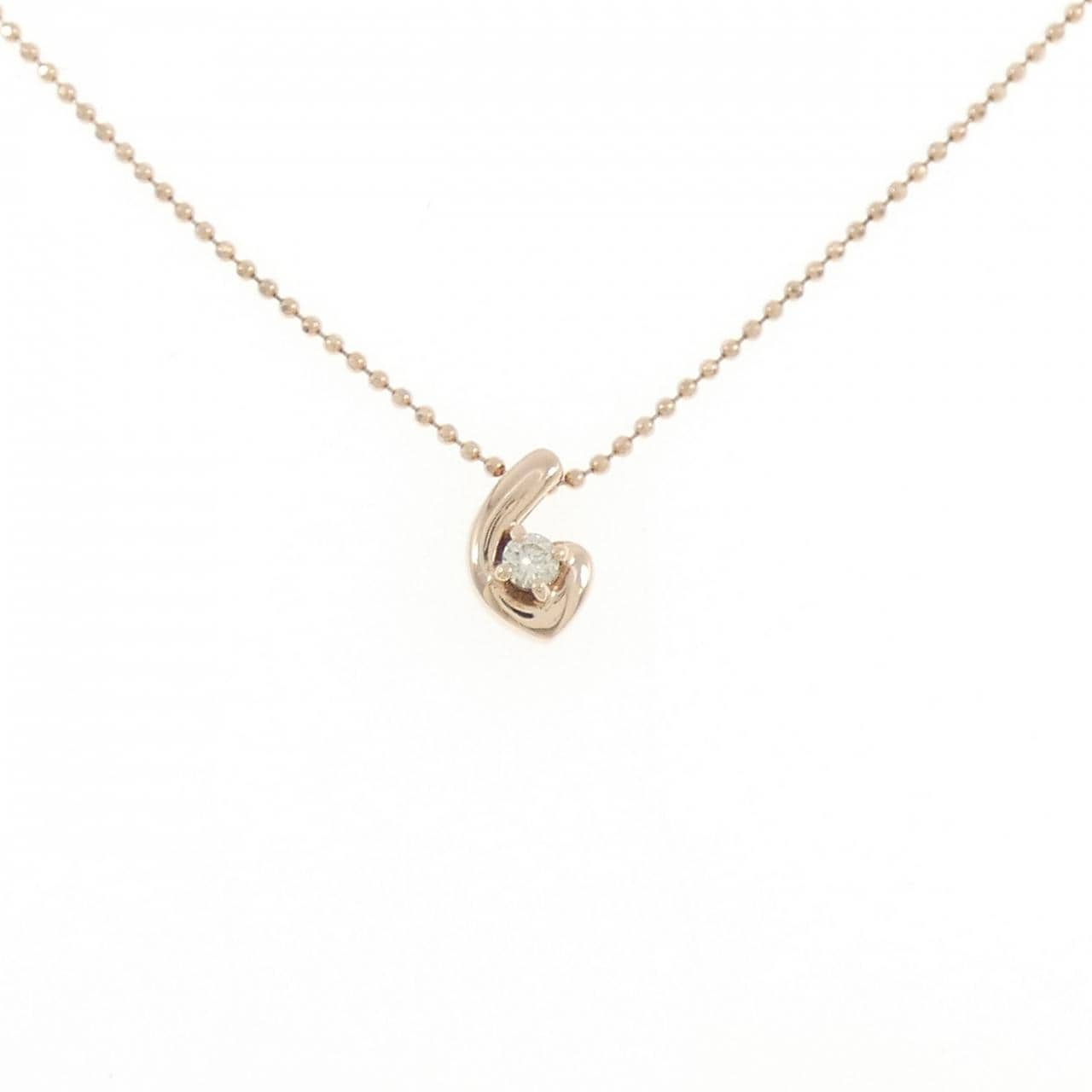 K10PG ダイヤモンド ネックレス 0.05CT