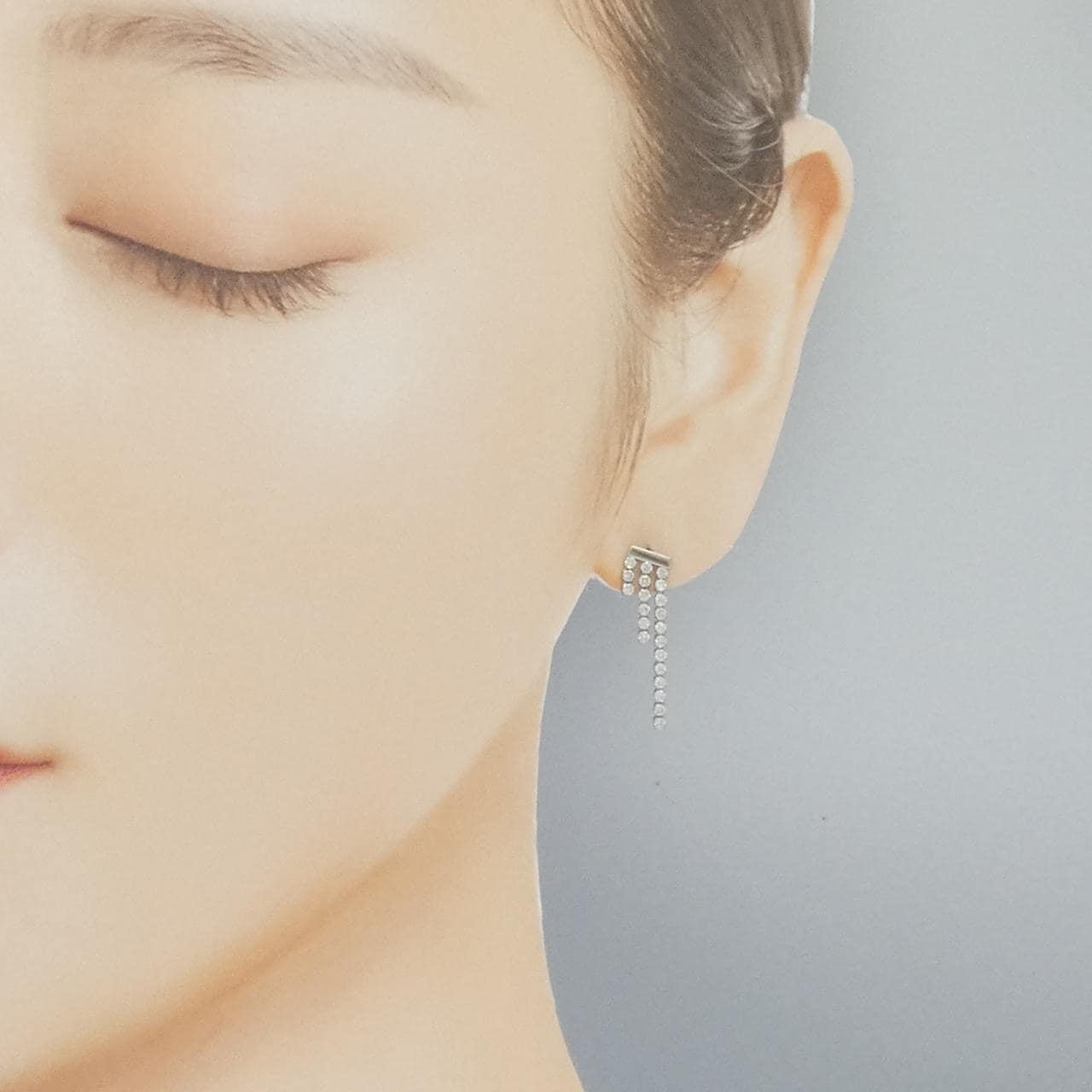 アーカー シャンデリア ピアス 0.25CT 片耳