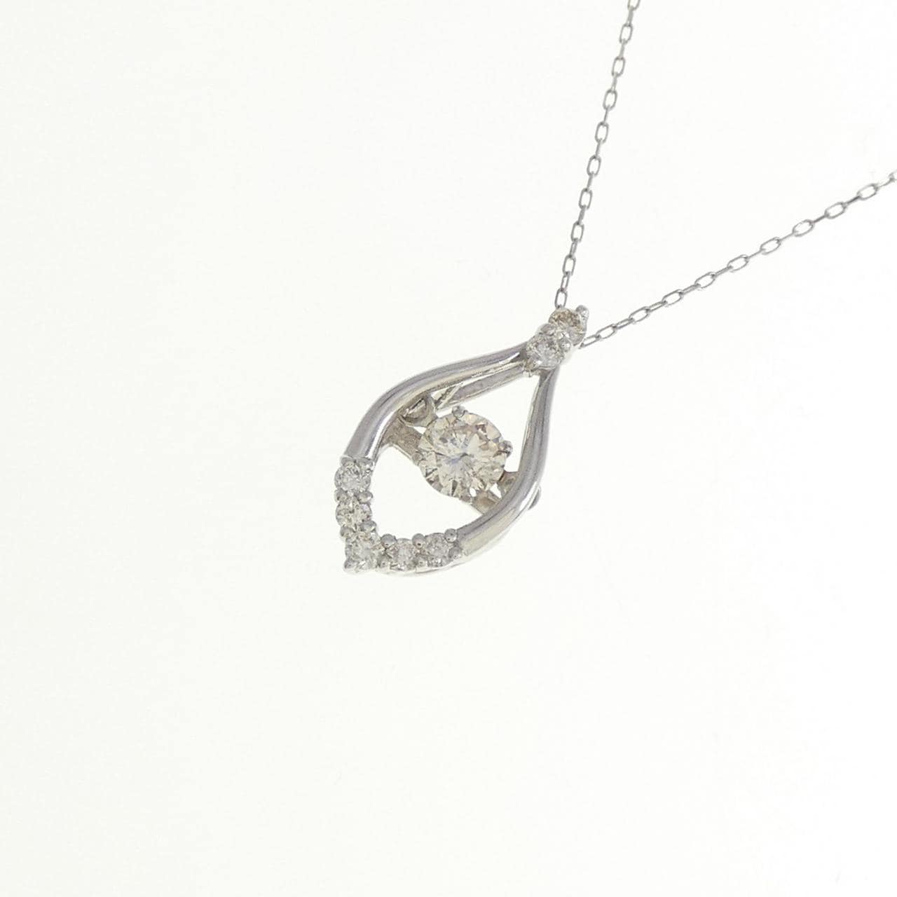 【新品】PT900 ダイヤモンド ネックレス 0.18CT