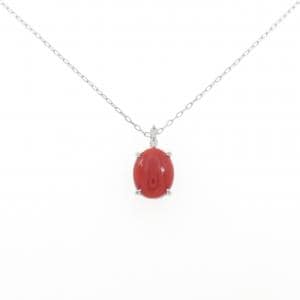 PT950/PT850 サンゴ ネックレス 1.50CT