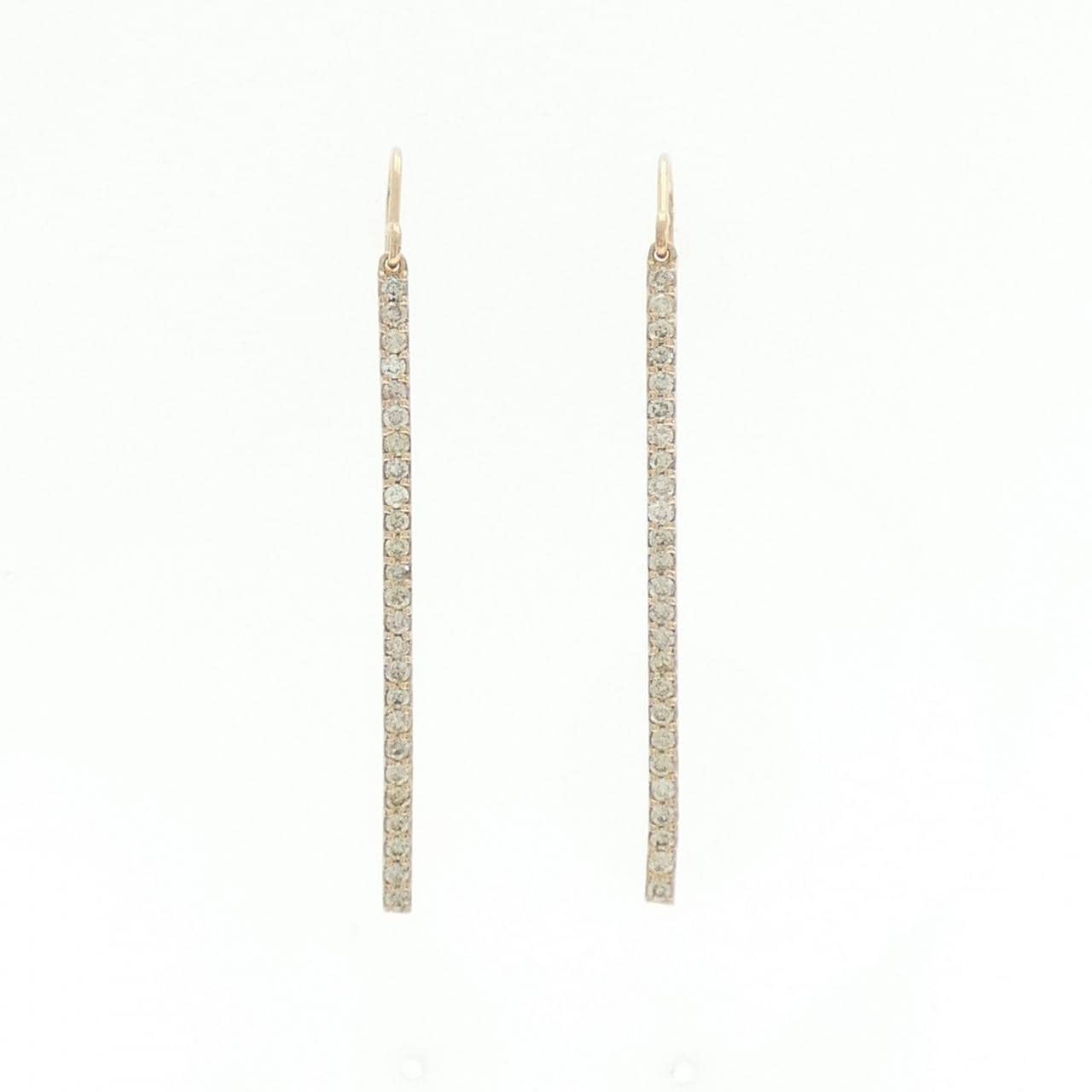 K18PG ダイヤモンド ピアス 0.50CT