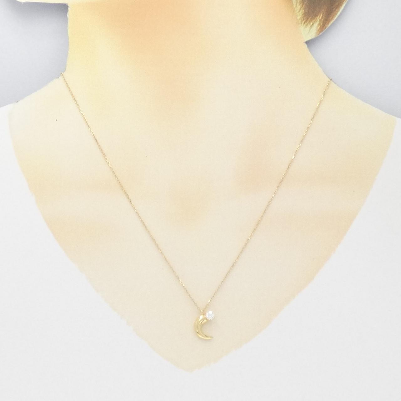 TASAKI Danger Horn Necklace 0.13CT