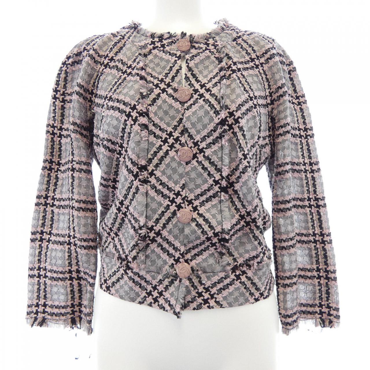 シャネル CHANEL P40606V29248 11P ノーカラージャケット