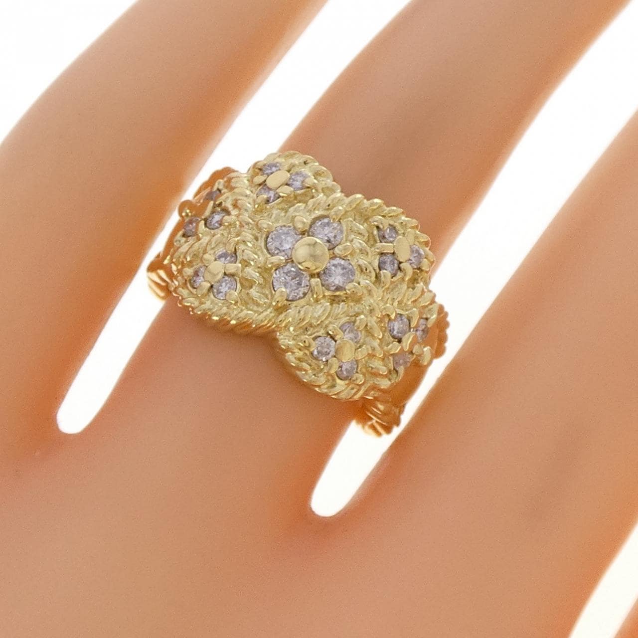 K18YG ダイヤモンド リング 0.6CT