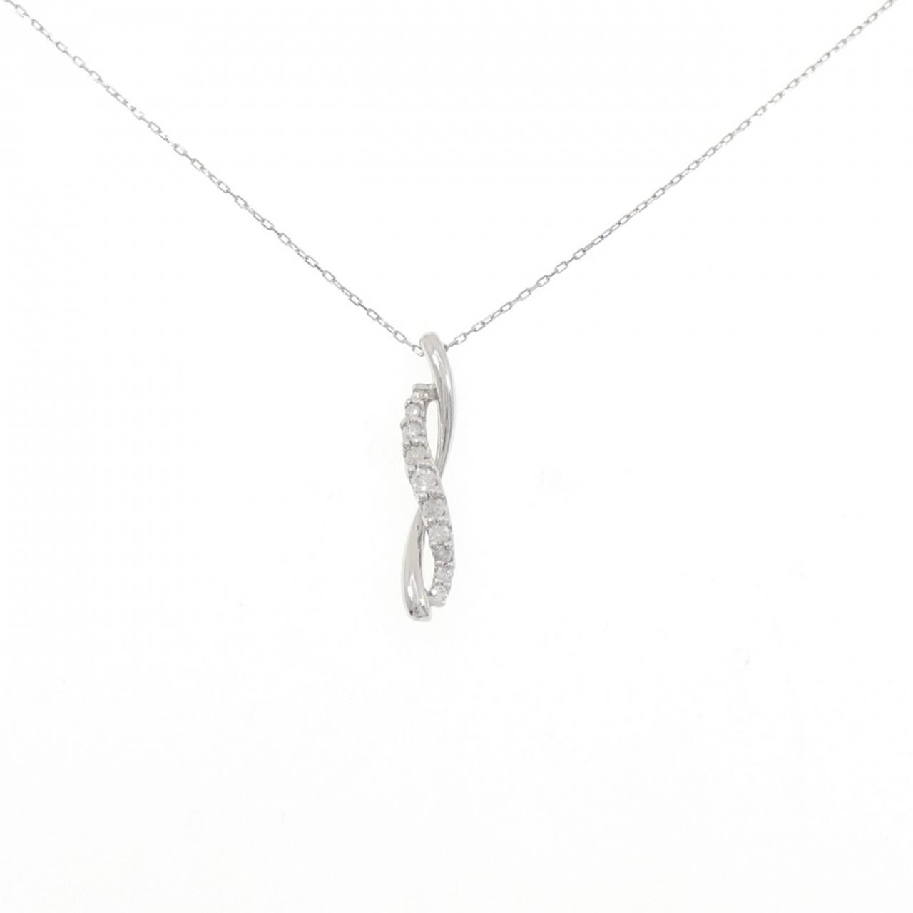 PT900/PT850 ダイヤモンド ネックレス 0.12CT