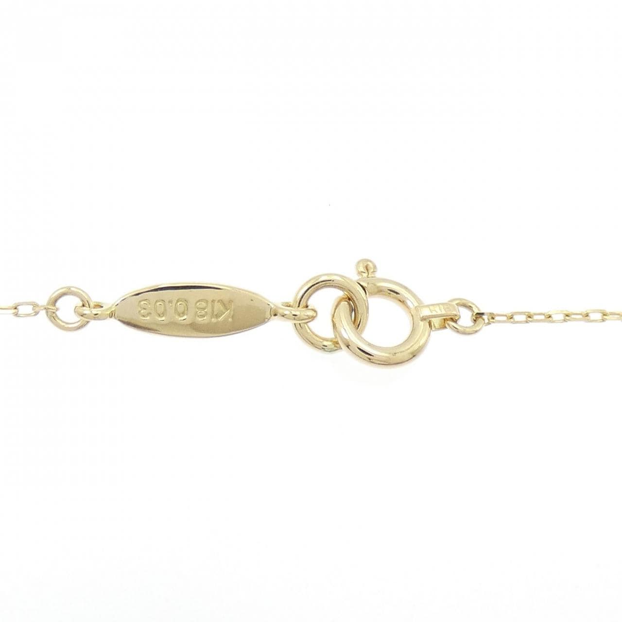 アーカー イニシャル ネックレス 0.03CT