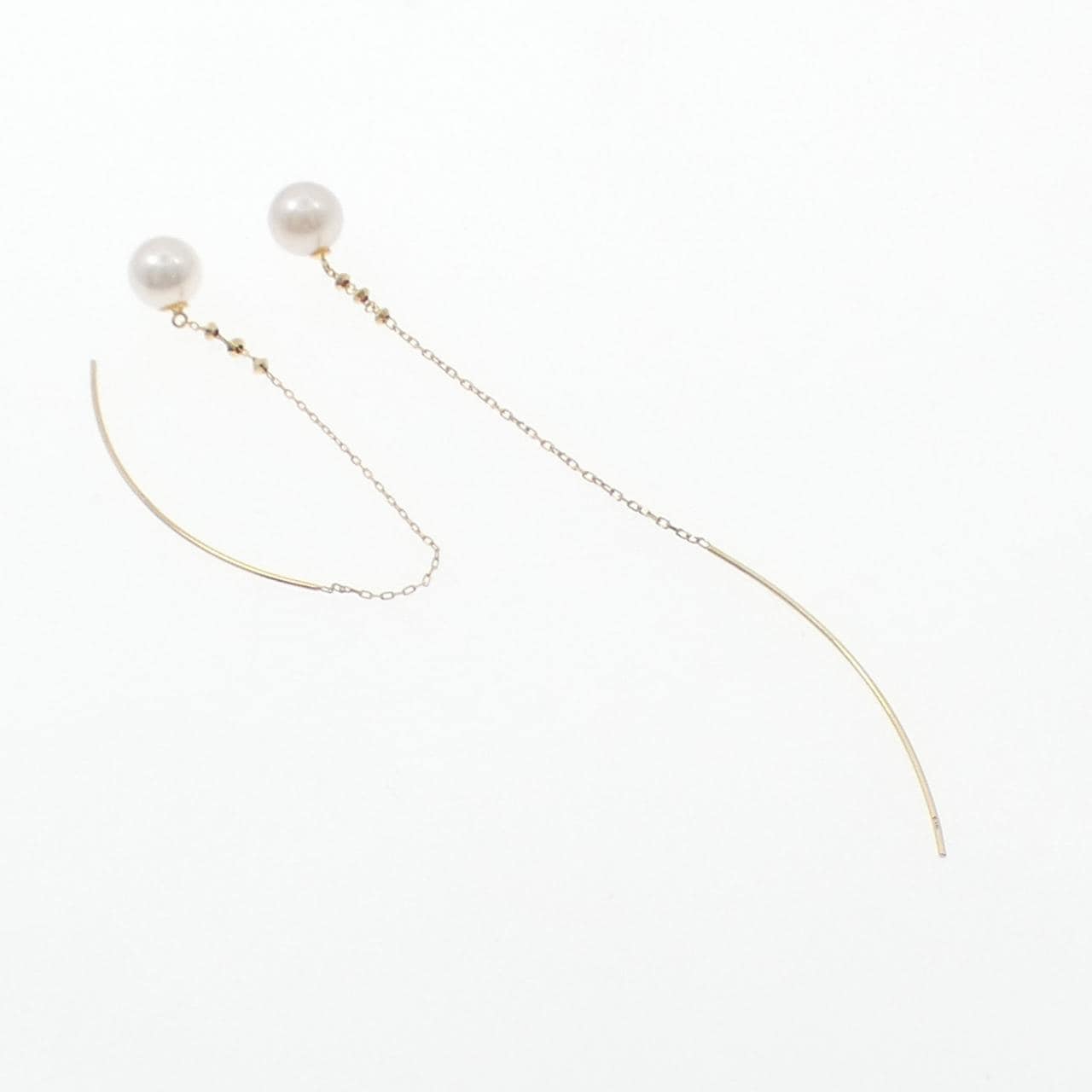 K18YG アコヤパール ピアス 6.6mm