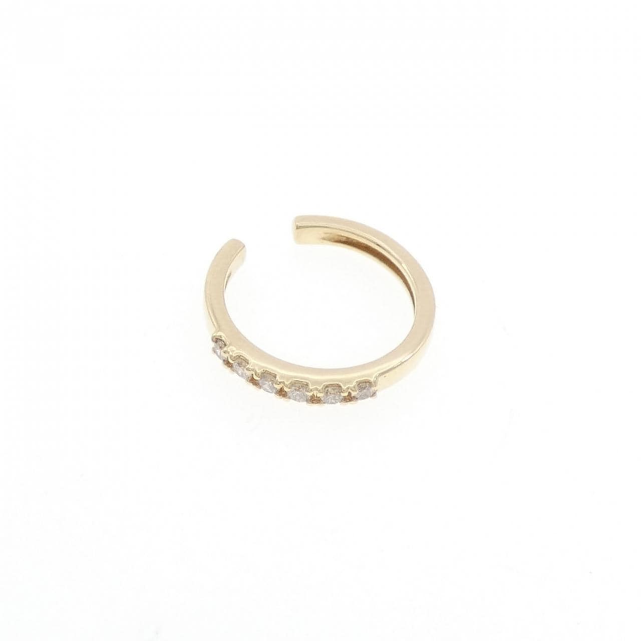 K10YG ダイヤモンド イヤカフ 片耳