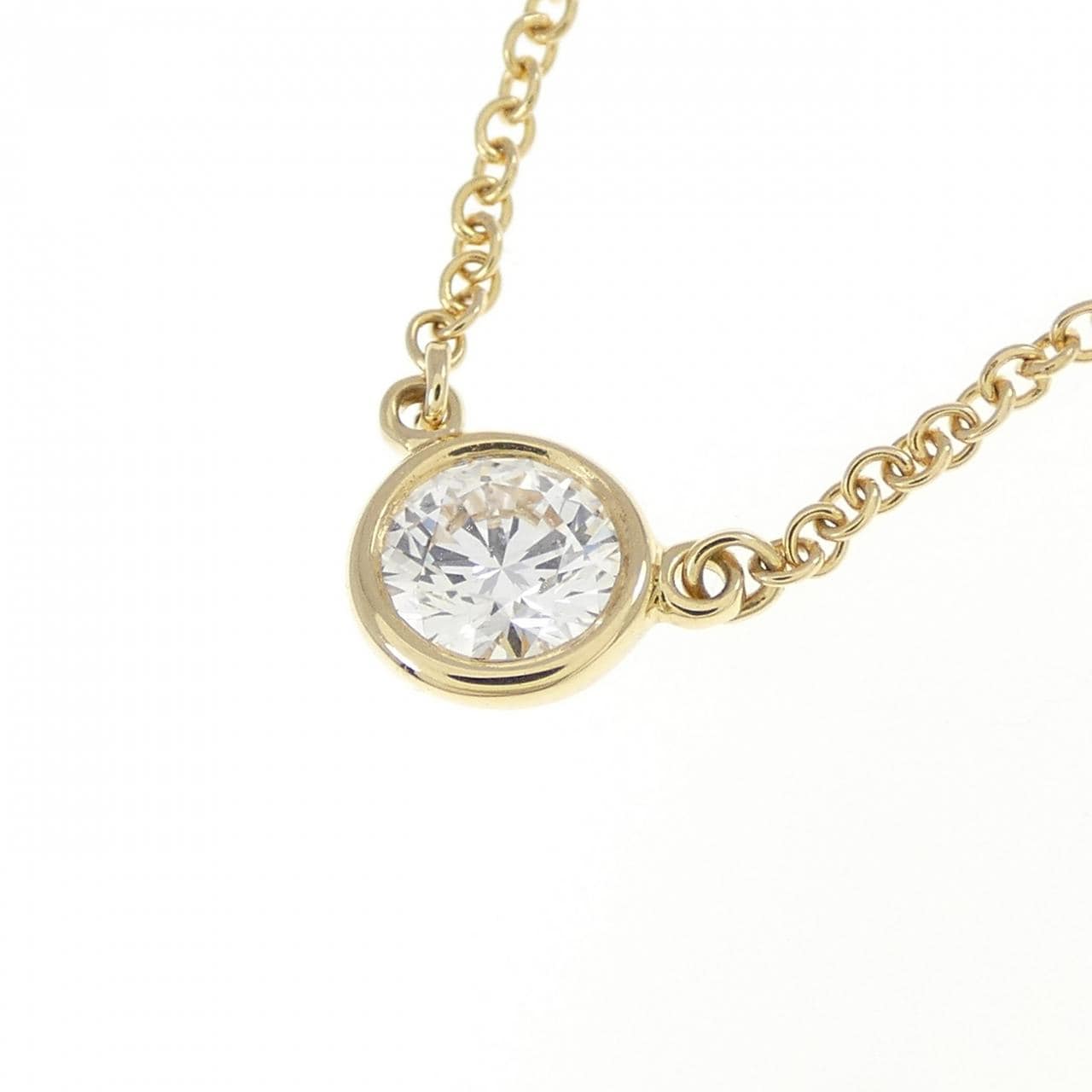 ティファニー バイザヤード ネックレス 0.27CT F IF 3EXT