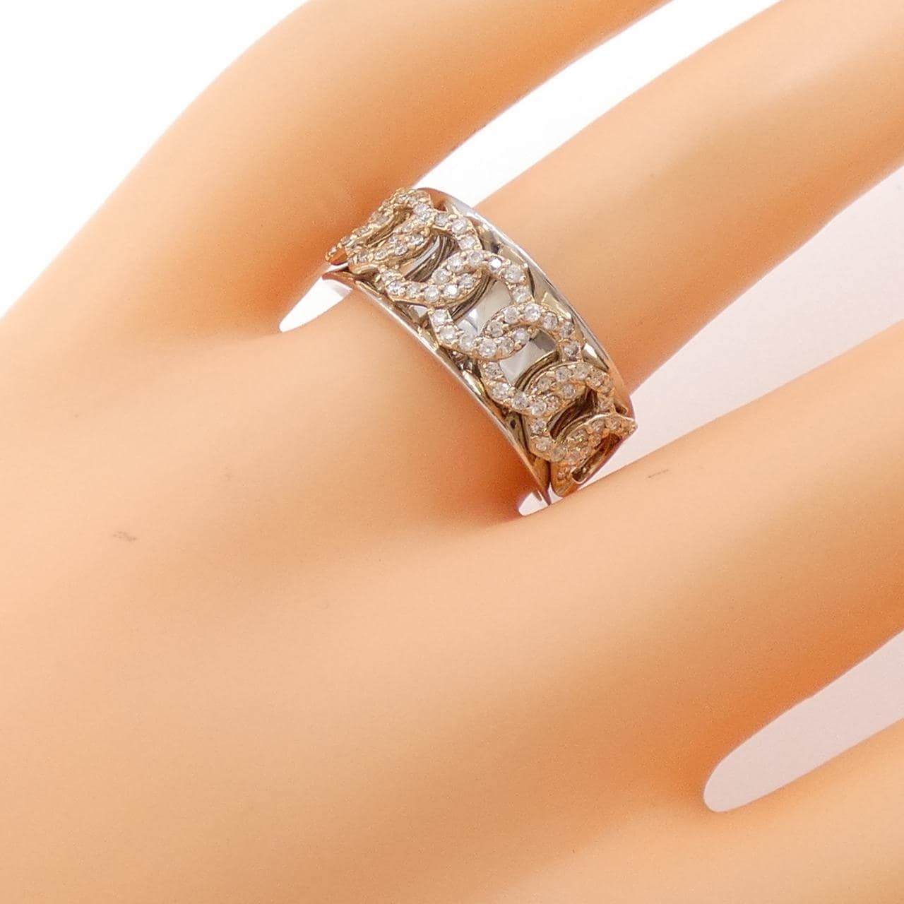 K18WG/K18PG ダイヤモンド リング 0.35CT