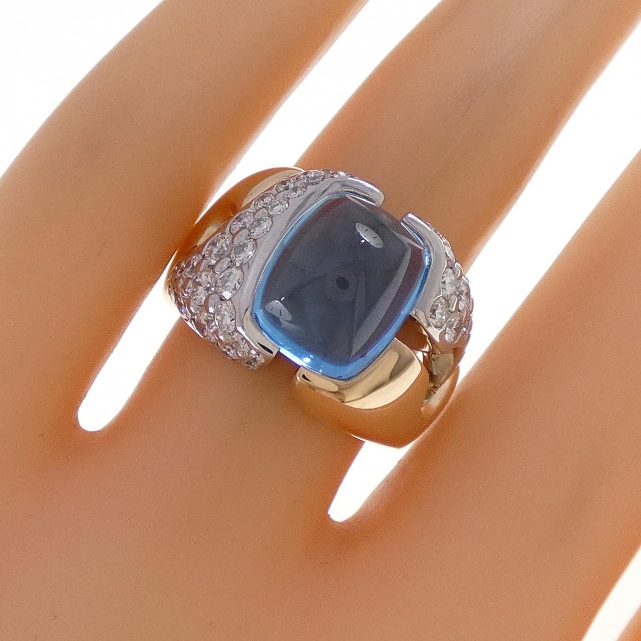 750PG/750WG ブルートパーズ リング