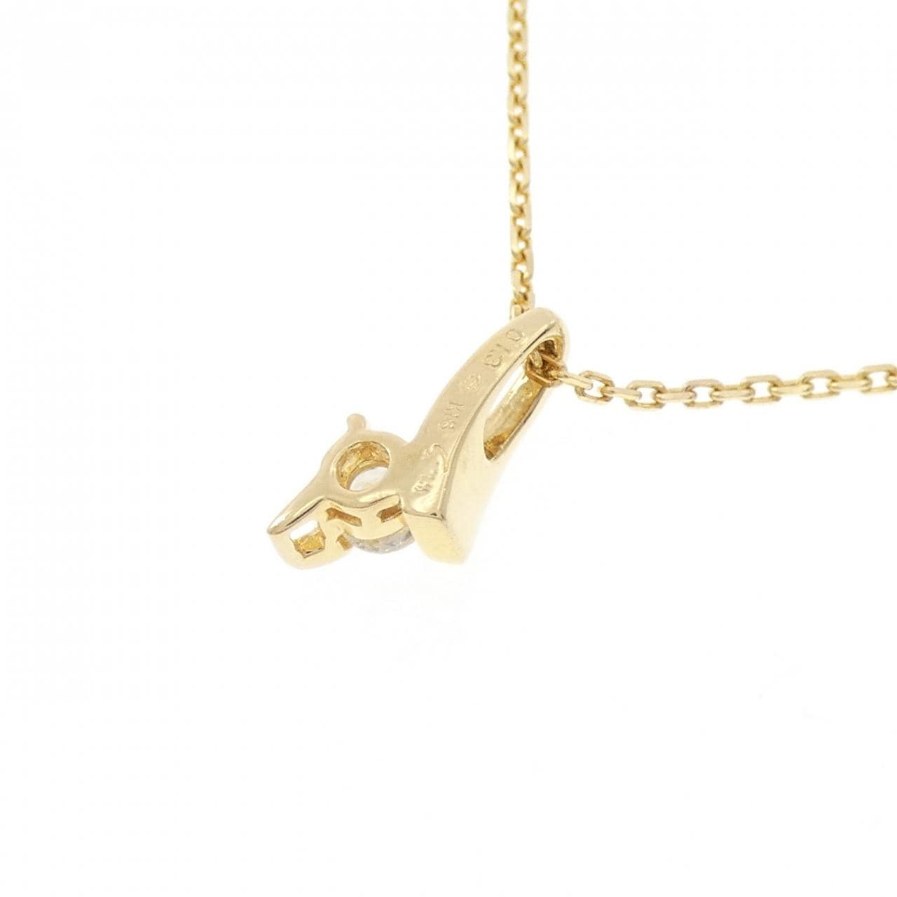 K18YG ダイヤモンド ネックレス 0.13CT