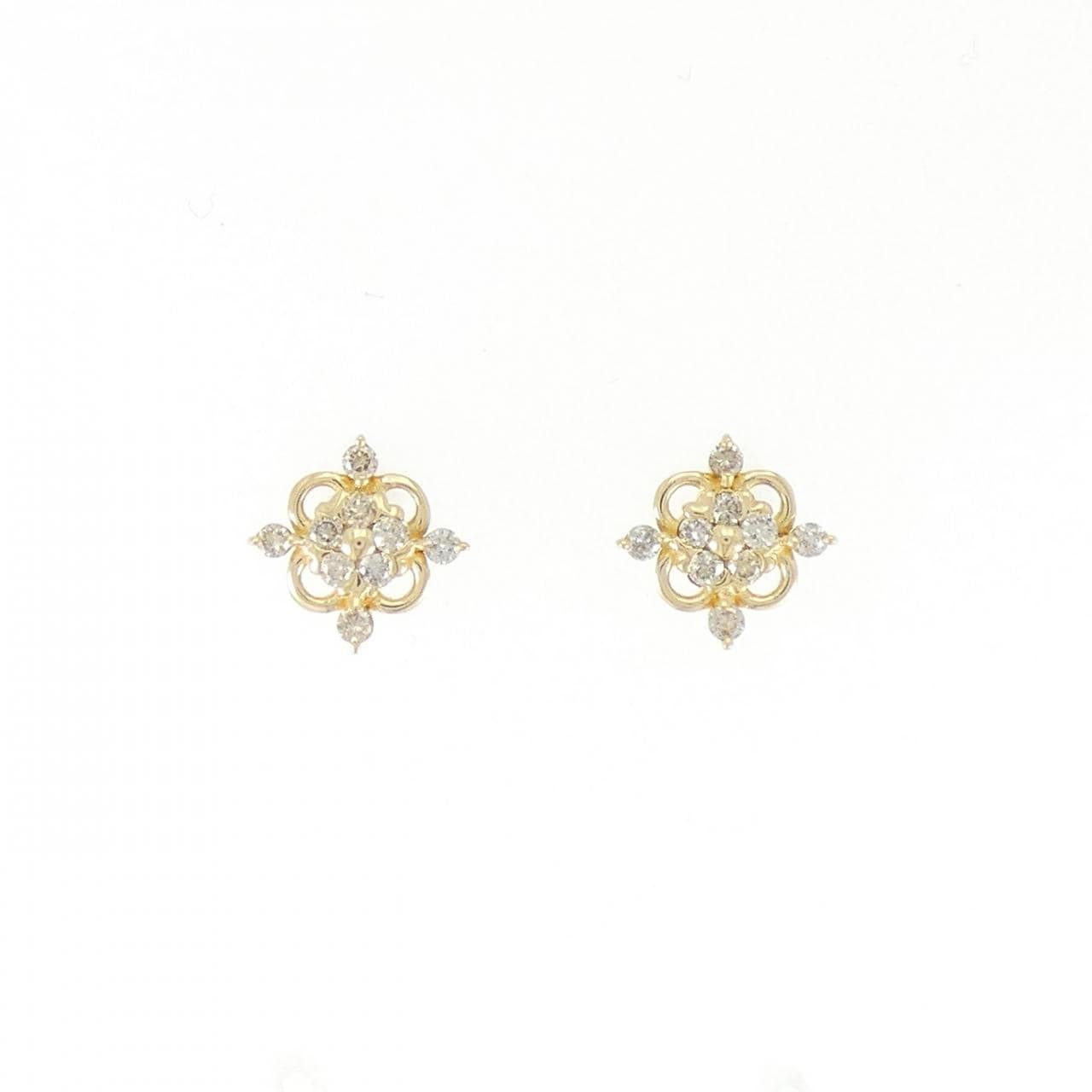K18YG ダイヤモンド ピアス 0.20CT