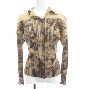 【ヴィンテージ】プリーツプリーズ PLEATS PLEASE 転写　フラワー PP86-JK424 カーディガン