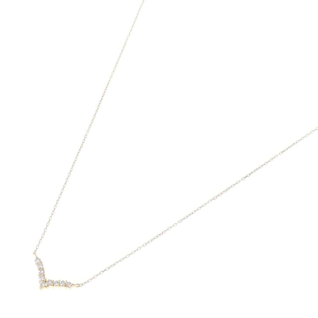 K18YG ダイヤモンド ネックレス 0.10CT