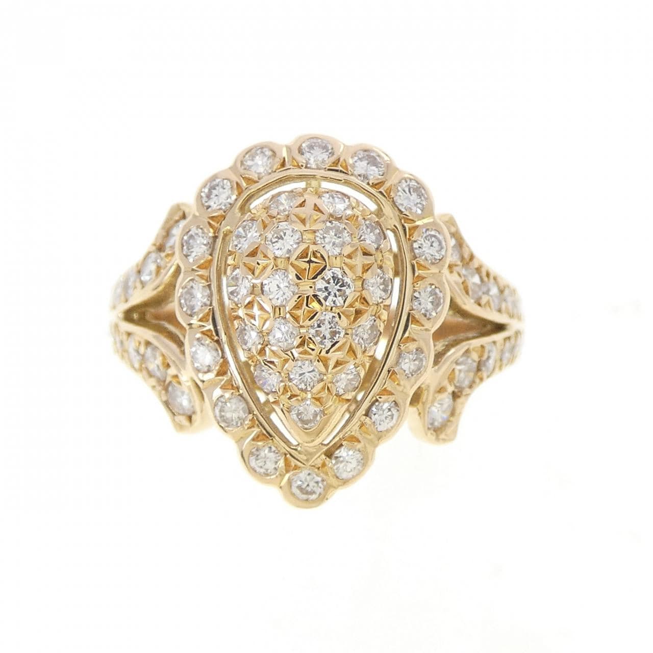 K18PG ダイヤモンド リング 0.58CT