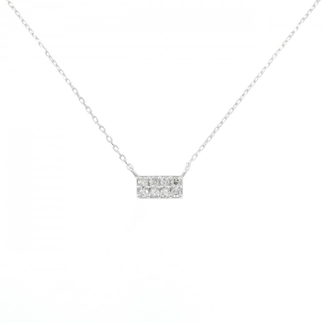 K18WG ダイヤモンド ネックレス 0.05CT