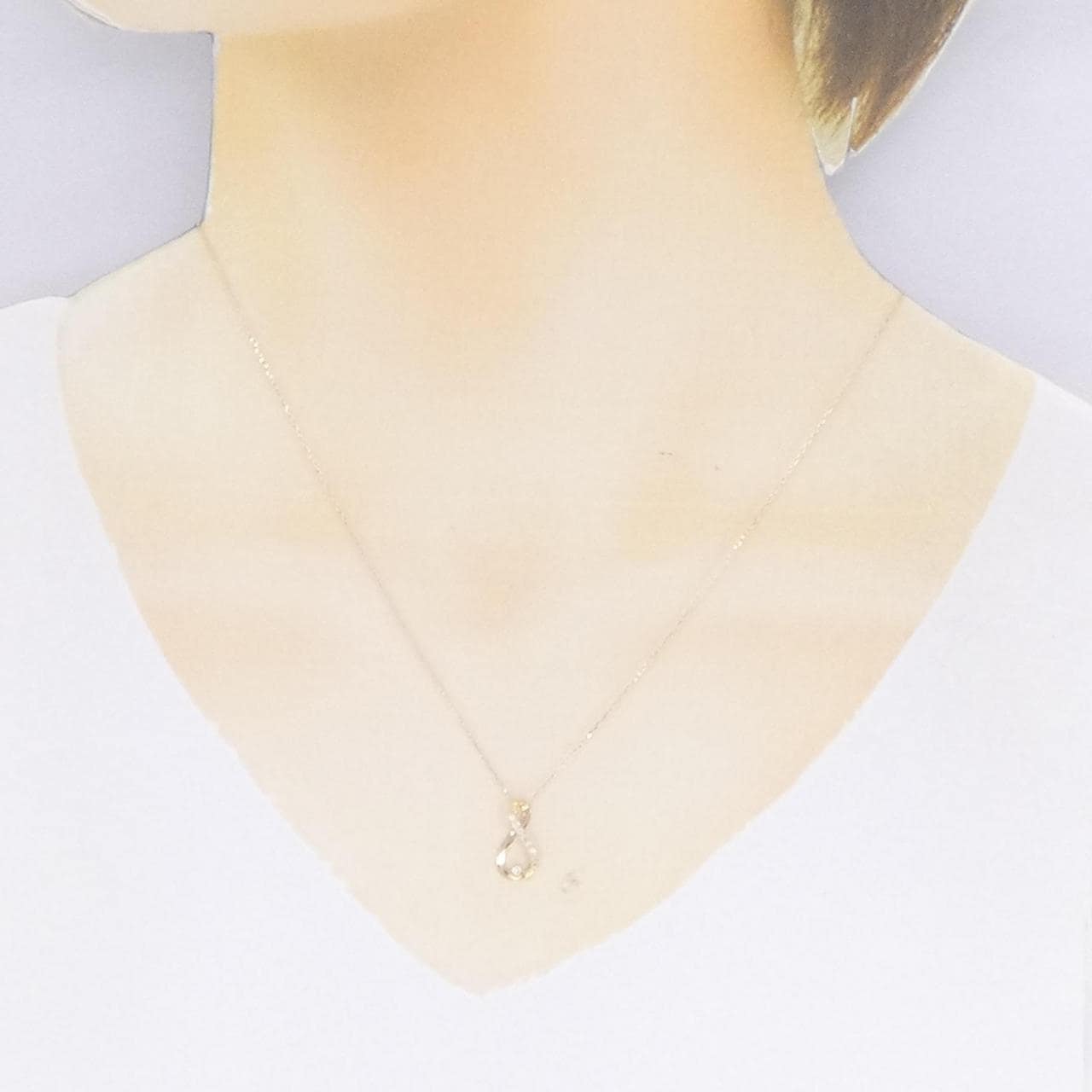 [Remake] K18YG Diamond necklace 0.06CT