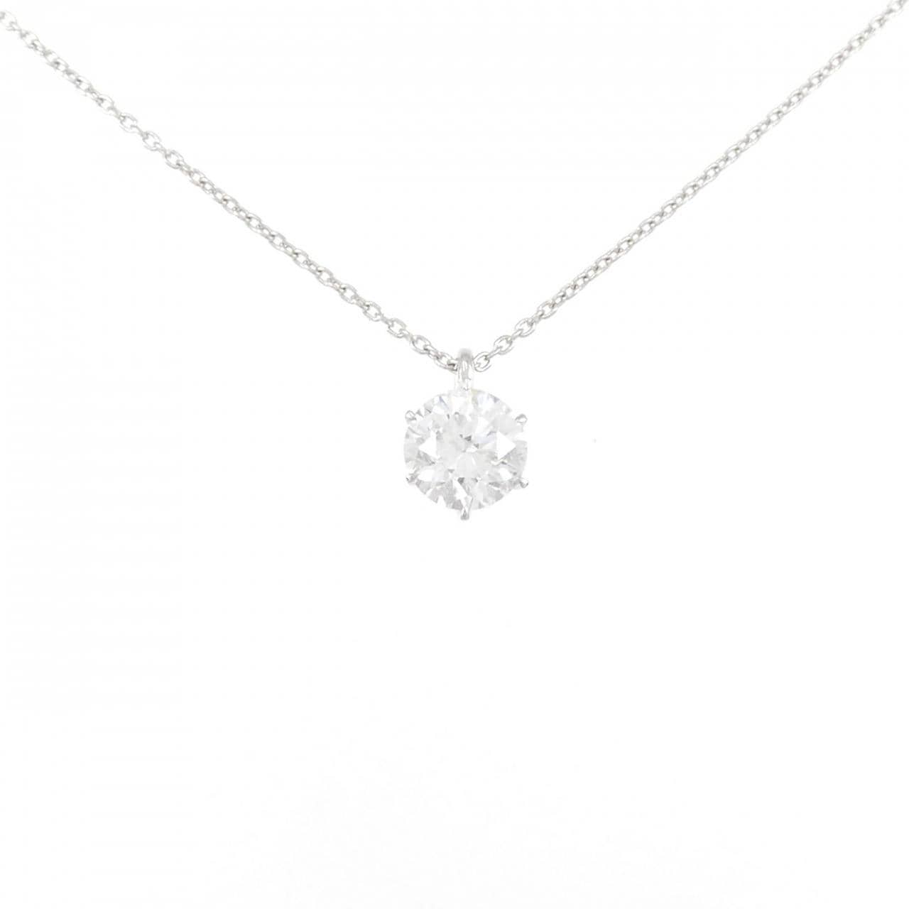 【リメイク】PT900/PT850 ダイヤモンド ネックレス 1.198CT F I1 Good