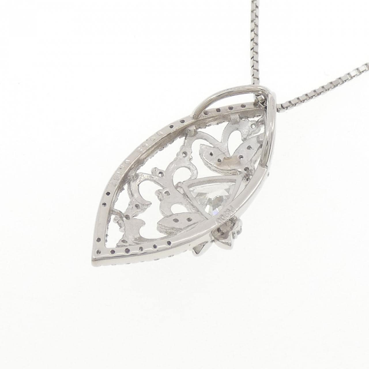 PT900/PT850 ダイヤモンド ネックレス 1.137CT F SI2 ファンシーカット