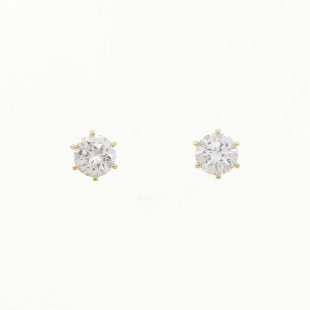 【リメイク】K18YG/ST ダイヤモンド ピアス 0.519CT 0.527CT E VS2 VG
