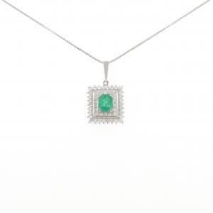 PT900/PT850 エメラルド ネックレス 1.14CT