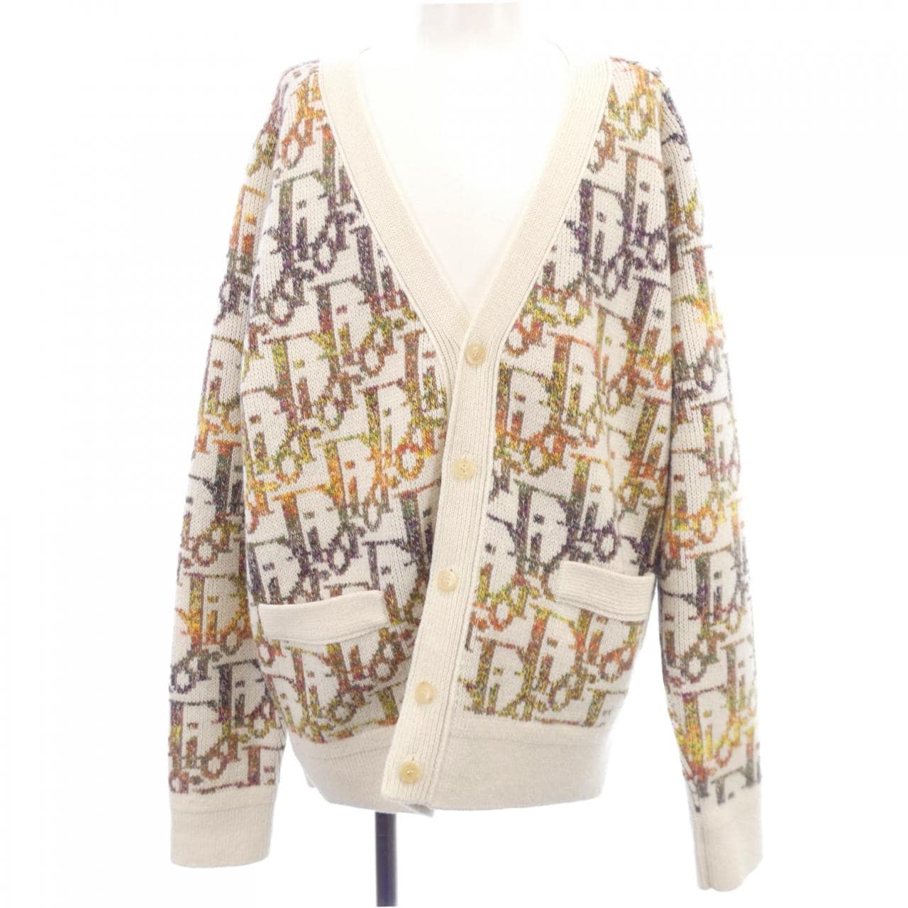 DIOR Oblique 開襟羊毛衫 213M233AT344