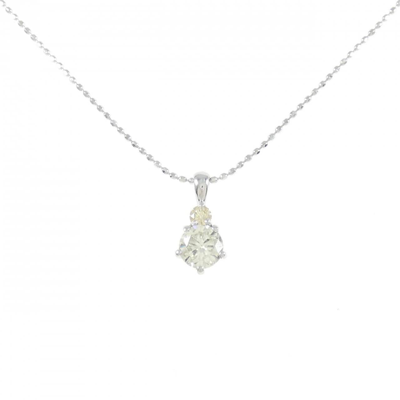 PT900/K18WG ダイヤモンド ネックレス 0.50CT