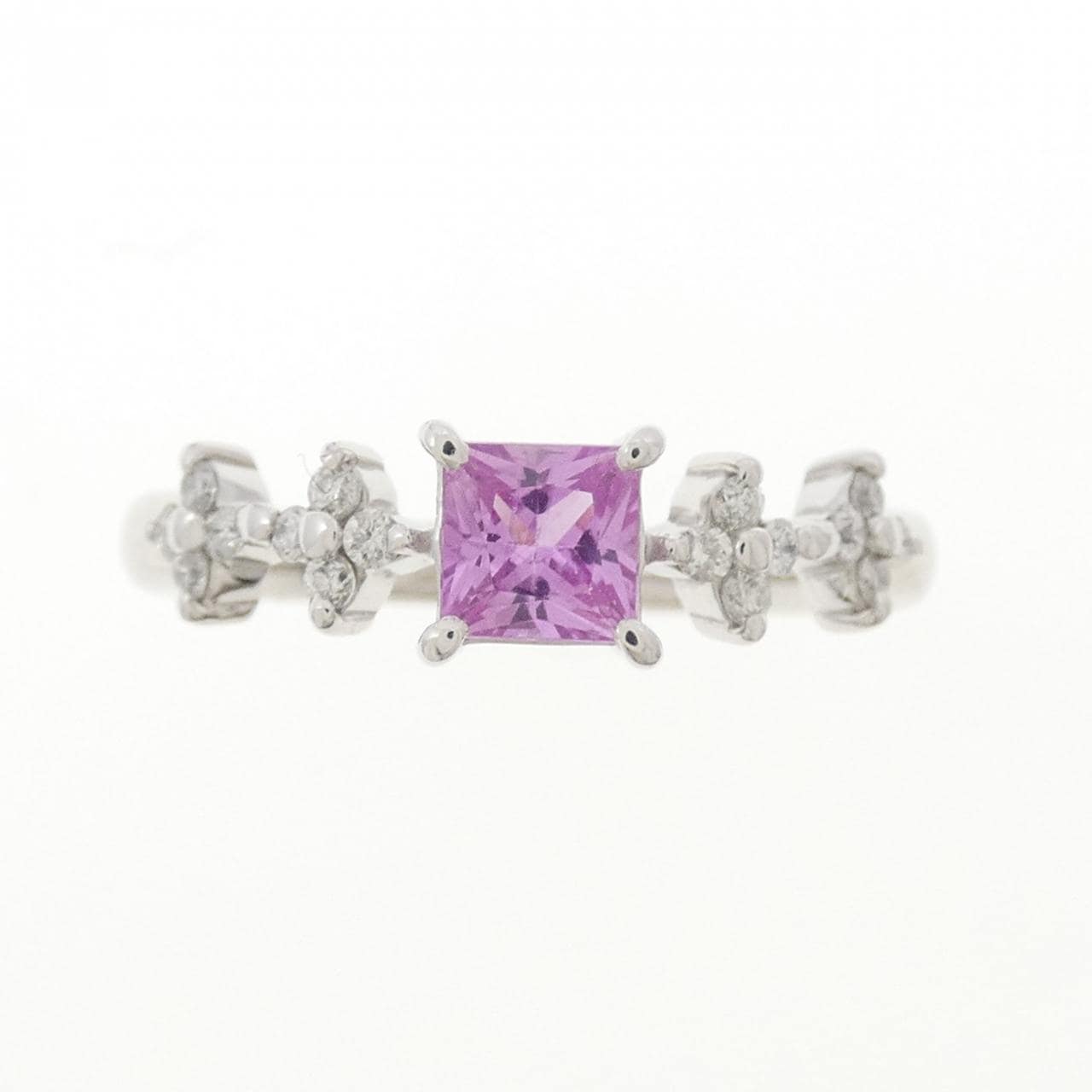 K18WG サファイヤ リング 0.47CT