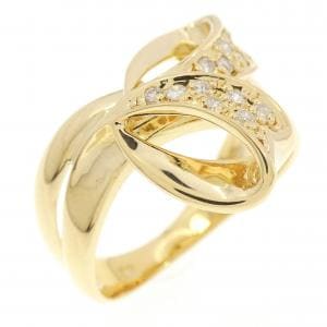 K18YG ダイヤモンド リング 0.12CT