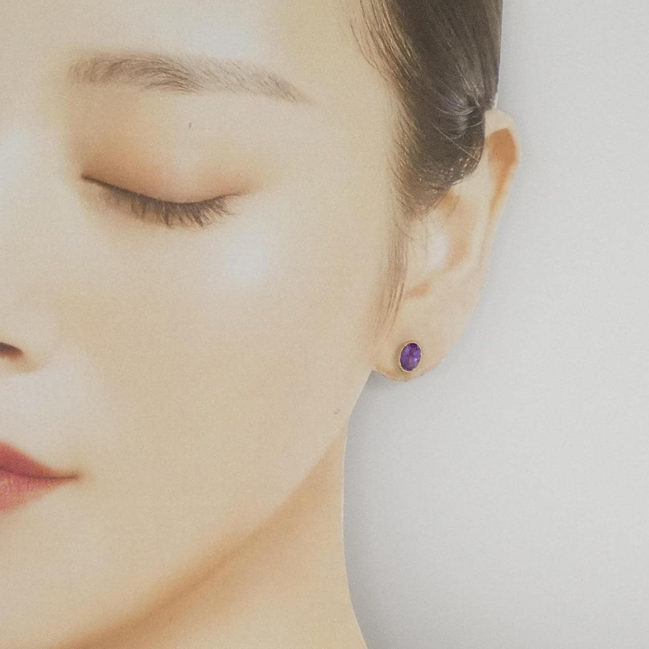 K18YG アメジスト ピアス