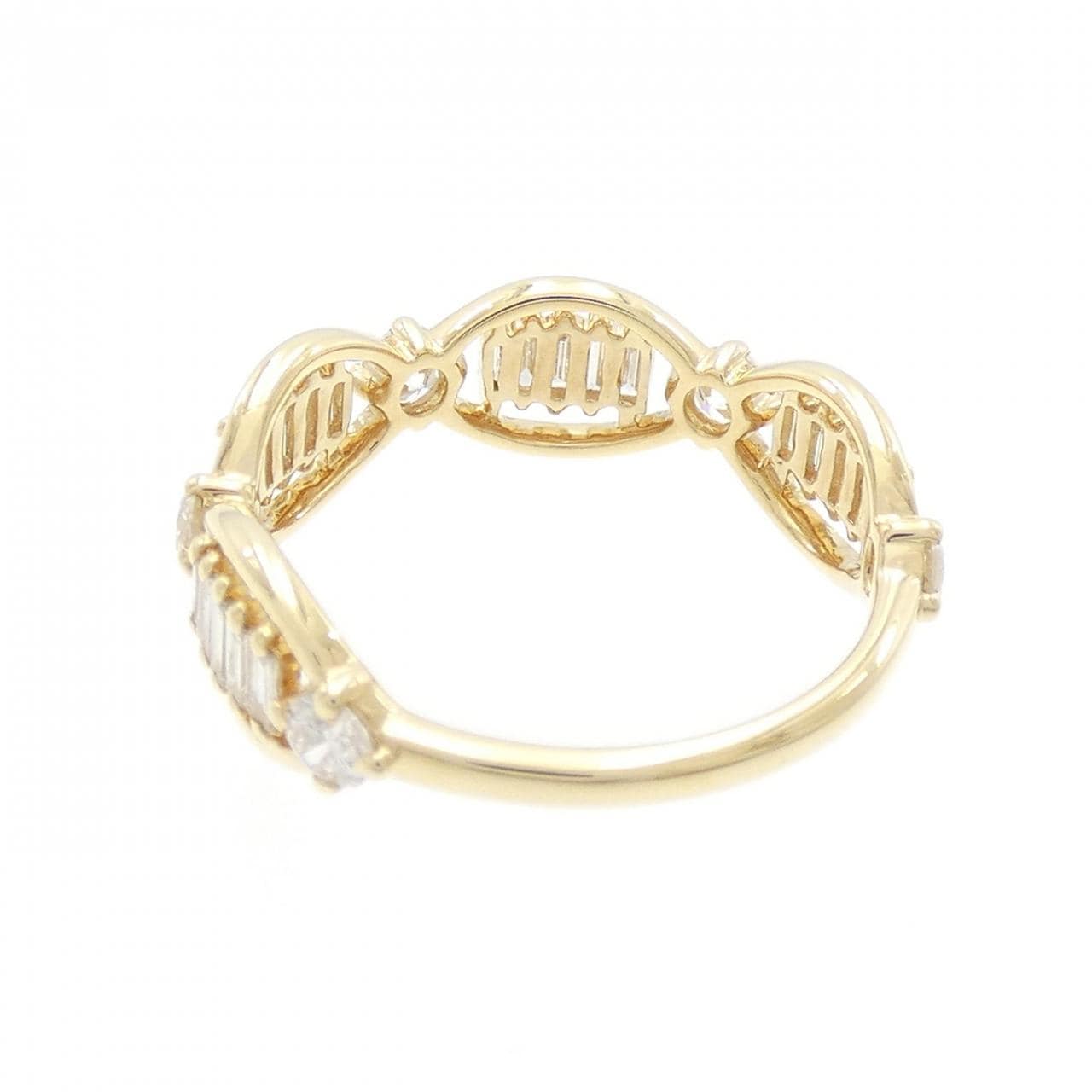[BRAND NEW] K18YG Diamond Ring 0.41CT