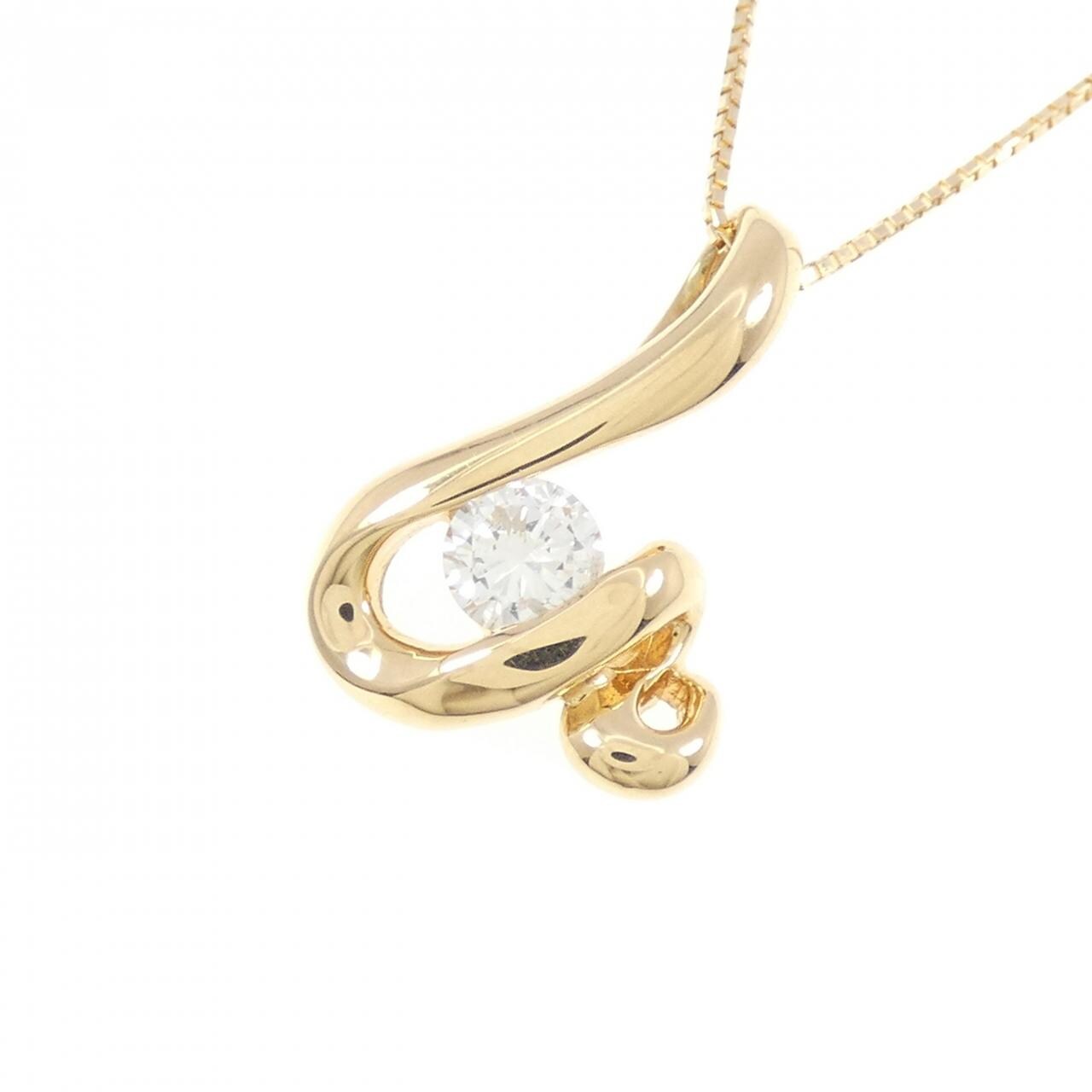 K18YG ダイヤモンド ネックレス 0.34CT