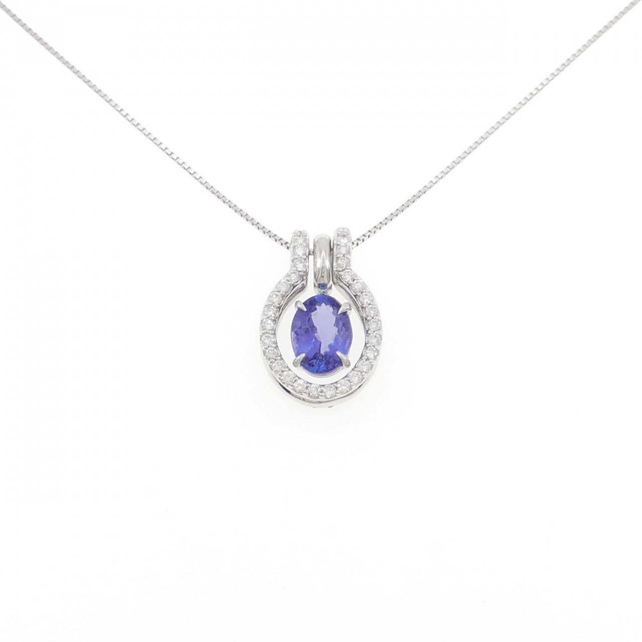 K18WG 2WAY タンザナイト ネックレス 2.00CT