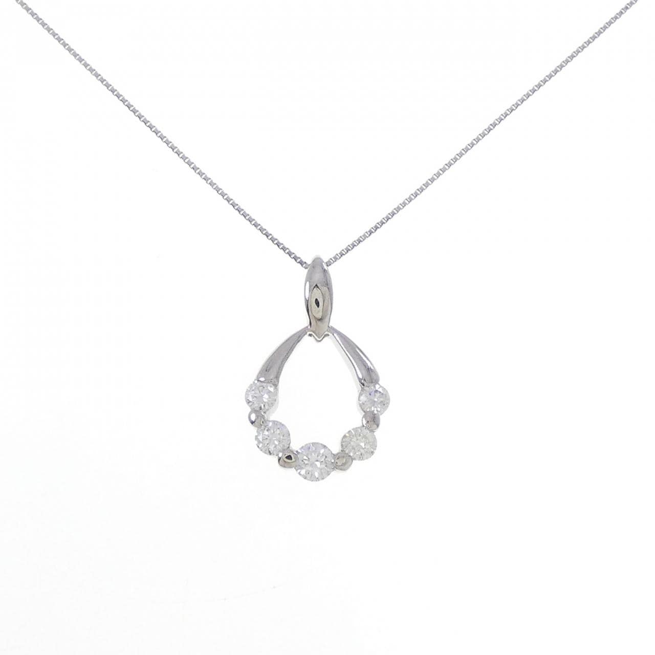 PT900/PT850 ダイヤモンド ネックレス 0.50CT