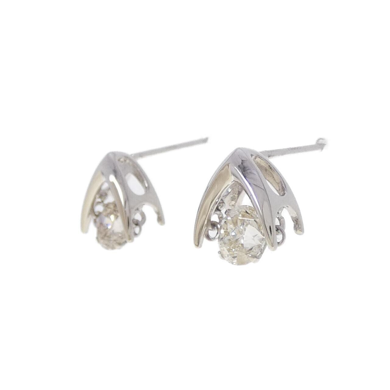 PT900 ダイヤモンド ピアス 0.918CT