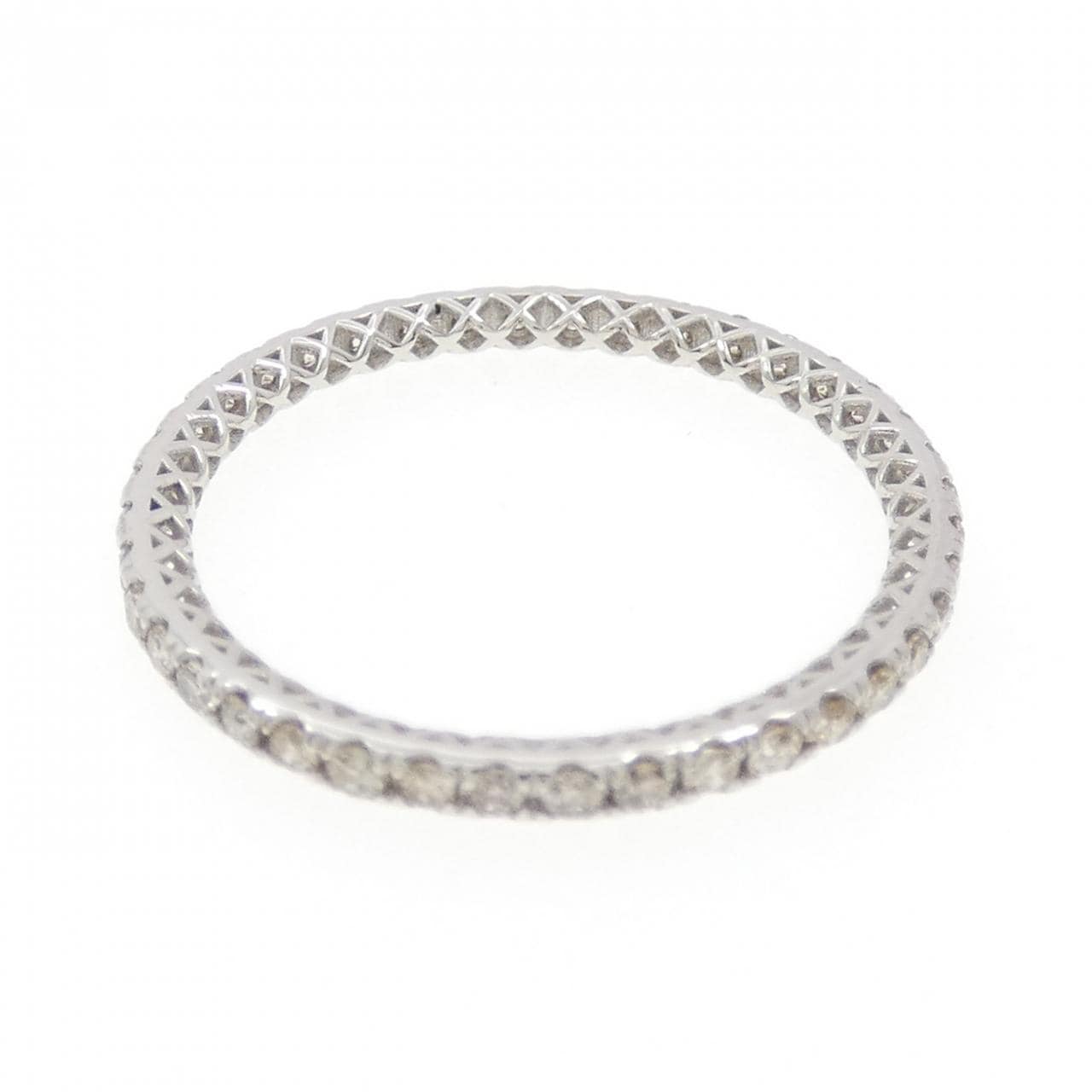 PT950 フルエタニティ ダイヤモンド リング 0.40CT