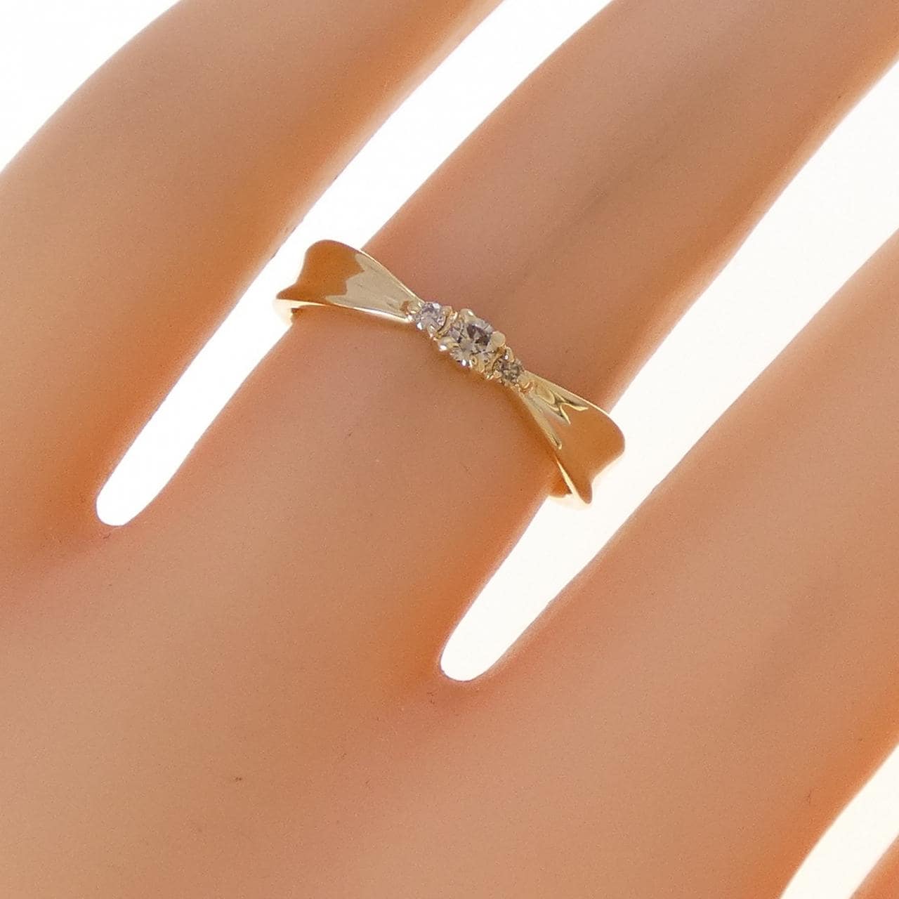 K18YG ダイヤモンド リング