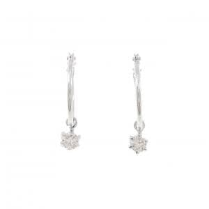 K18WG ダイヤモンド ピアス 0.20CT