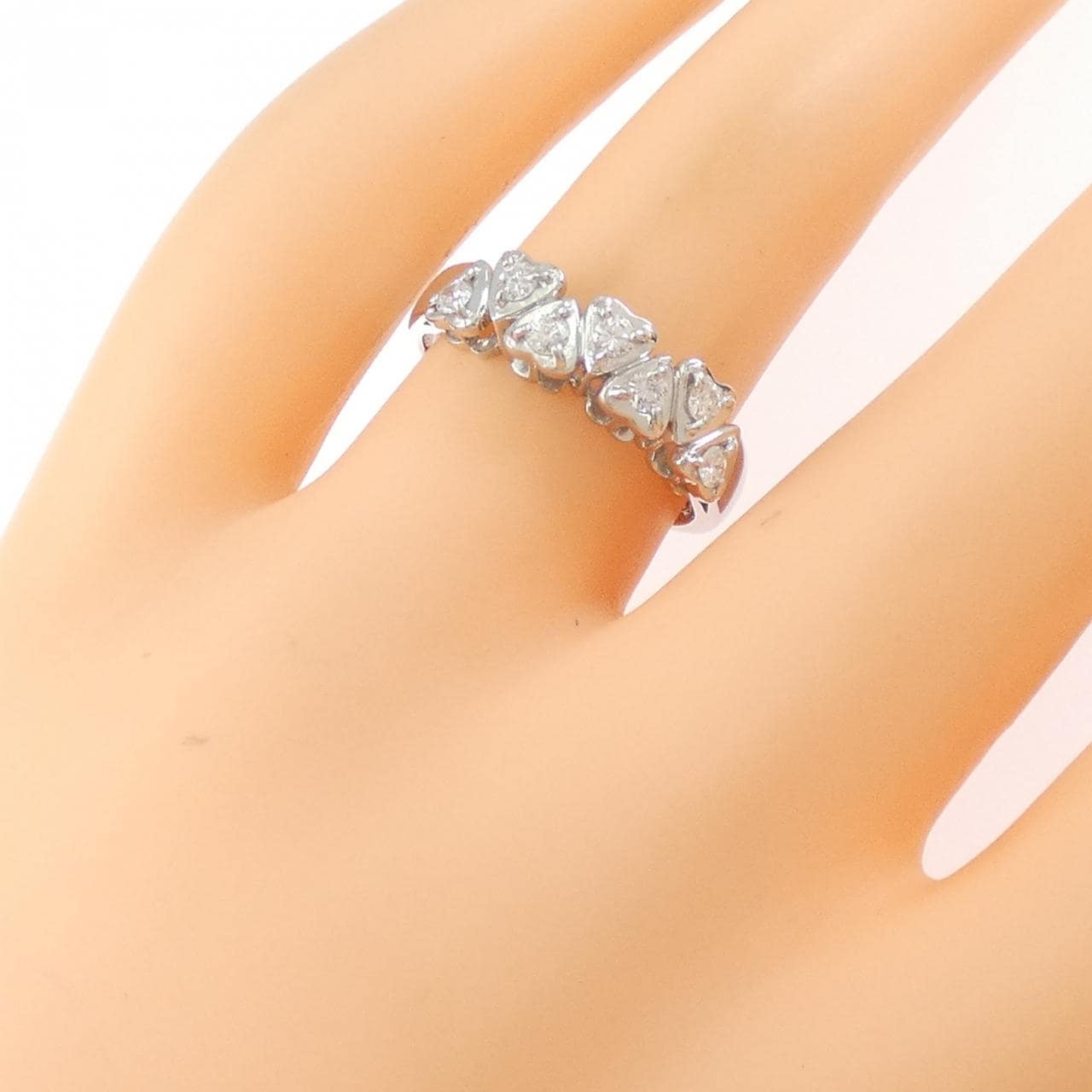 PT900 ハート ダイヤモンド リング 0.26CT