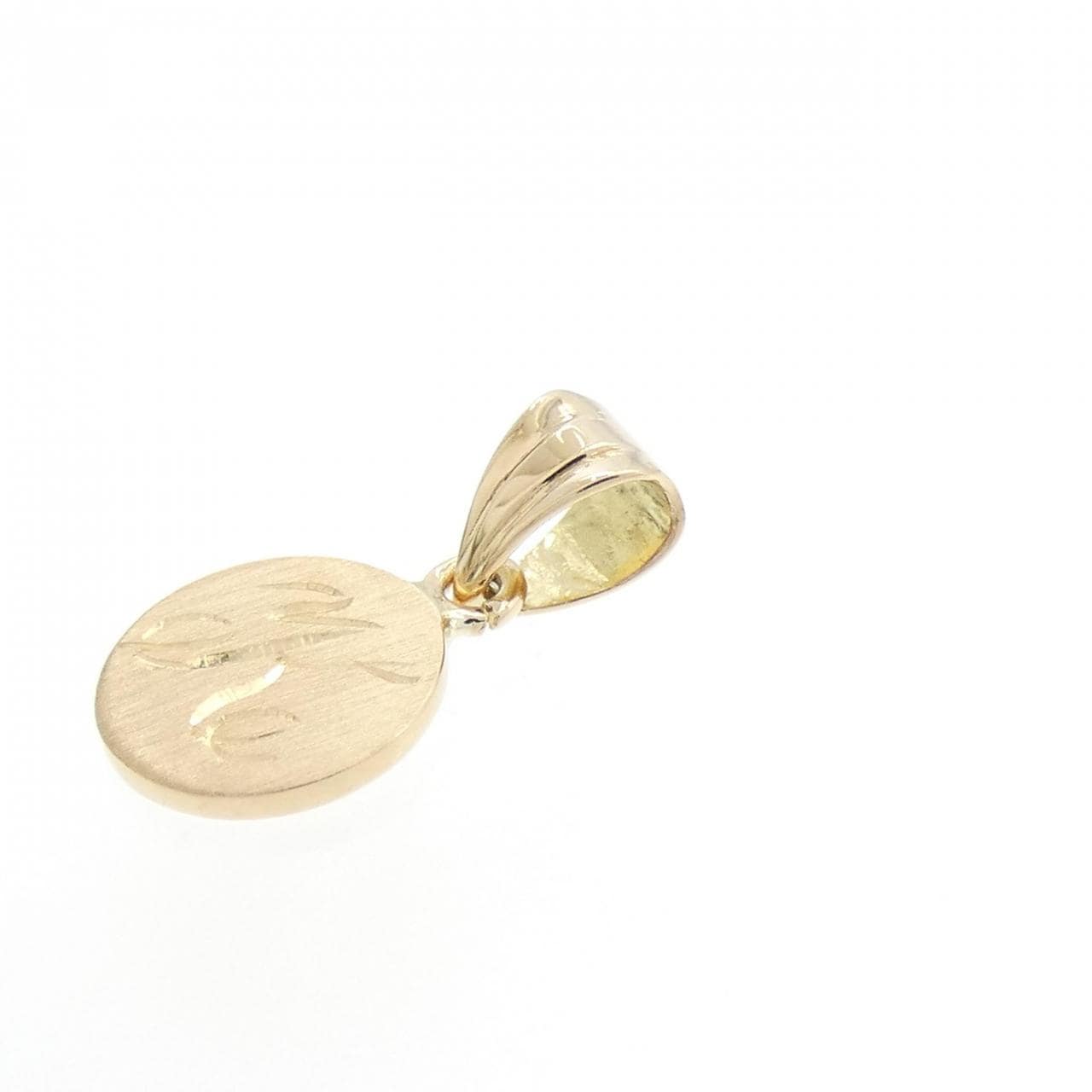 K18YG Initial K Pendant