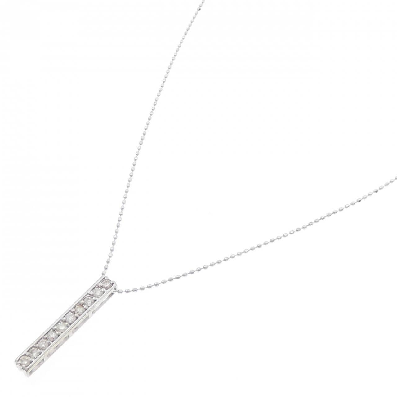 K18WG ダイヤモンド ネックレス 0.30CT