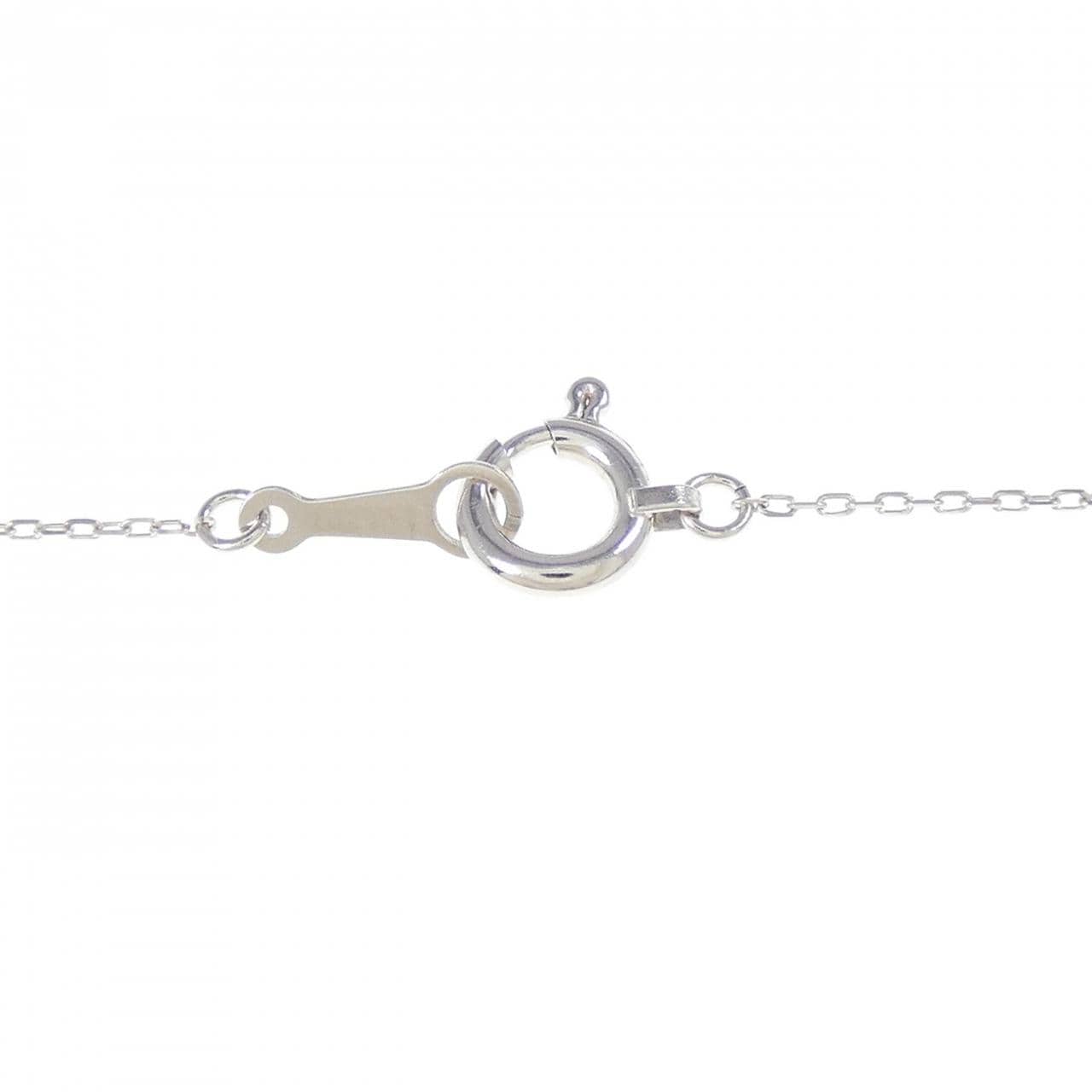 【新品】K18WG ダイヤモンド ネックレス 0.05CT